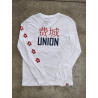 PHU M P'S & Q'S L/S FC CHN BACK WHT